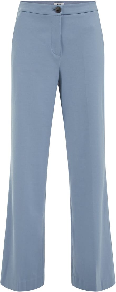 WE Fashion Dames wide leg pantalon met stretch