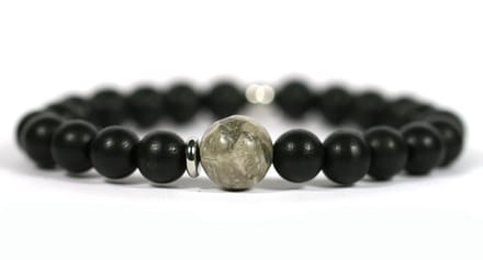 Heaven Eleven Men - Zwart hout - 10mm - Jaspis - 21cm