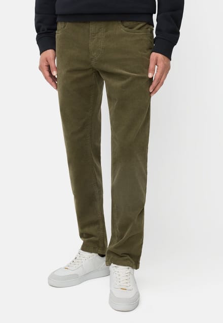 camel active 5-PKT Regular Fit Katoenmix Broek - Maat menswear-33/30 - Bosgroen