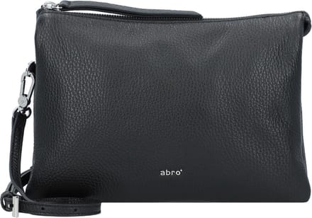 abro Adria Schoudertas Leer 24 cm - Dames - black-nickel