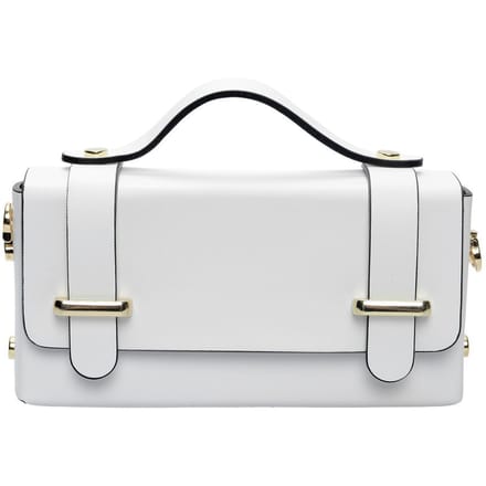 Isabella Rhea Wit Rundleer Tas