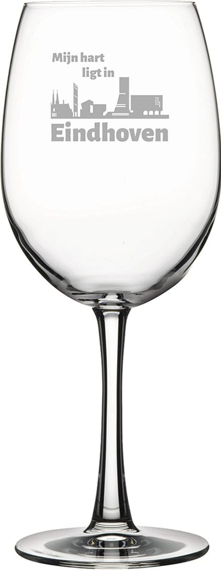Gegraveerde Rode wijnglas 58cl Eindhoven