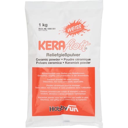 Gips en/of keramiek poeder Kera flott 1 kg