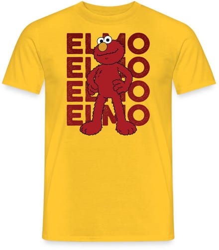 Sesamstraat Elmo Pose T-Shirt Heren