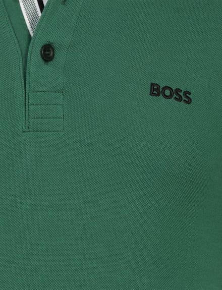 Polo Boss Green Paddy groen zwarte knoop