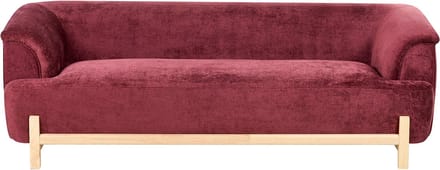ALNOR - Driezitsbank - Bordeauxrood - Chenille