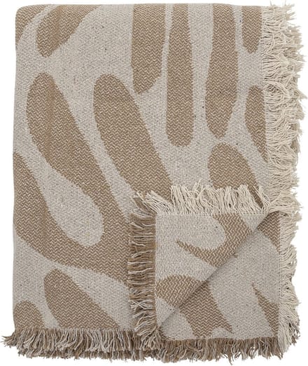 Bloomingville Plaid Alk bruin 160x130cm