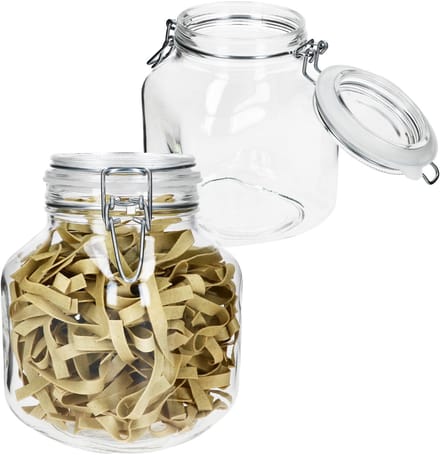 Set van 2 inmaakpotten vierkant draaidop PRIMA 2L - 17212520S