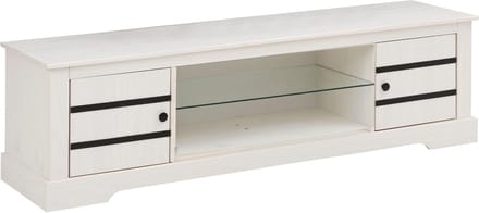 Loki-Tv-meubel - 2-deurs - Wit Grenen