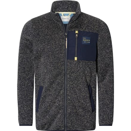 Gebreid fleece vest AMOLI donkerblauw