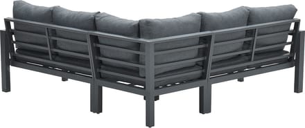 Garden Impressions Zion lounge hoekset 4-delig - donker grijs/grijs