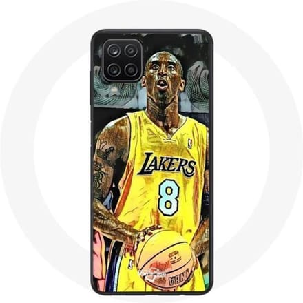 Coque - MANIACASE - Samsung Galaxy A12 - Kobe Bryant Dunk - Silicone - Souple - Noir noir