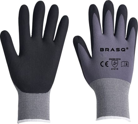 Nylon handschoen maat 10 met NFT coating 1 paar/ per seal