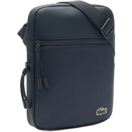 LACOSTE Schoudertas LCST Flat Crossover Bag Eclipse Donkerblauw
