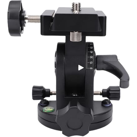 Breedtegraad Verstelbare Stoel Aluminium 90 Graden Verstelbare Telescoop Breedtegraad Basis Mount met 3/8 Inch Schroef voor black