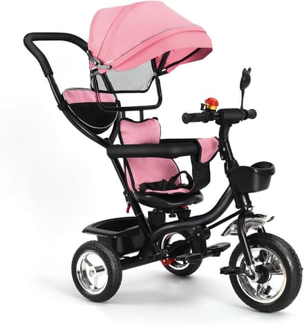 Kinderdriewieler - Loopfiets - Buitenspelen - Verstelbaar - 75 cm - Roze