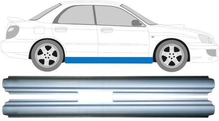 Reparatie dorpel voor Subaru Impreza GD GG 2000-2007 / Links = Rechts / Set