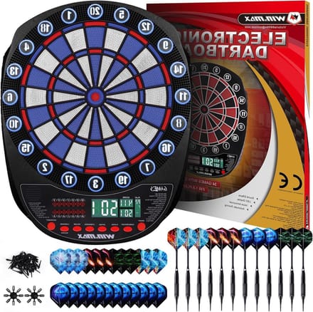 Elektronisch Dartbord - Dartspel Set - Huiselijke Competitie - 354 Varianten - 48 cm Diameter - Rood
