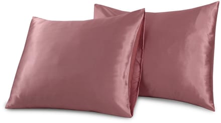 Beauty Silk - Satijnen Kussenslopen - Set van 2 stuks - 60 x 70 cm - Rosewood - Glans Satijn