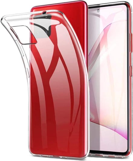 Flexibele achterkant Silicone hoesje transparant Geschikt voor: Samsung Galaxy Note 10 Lite