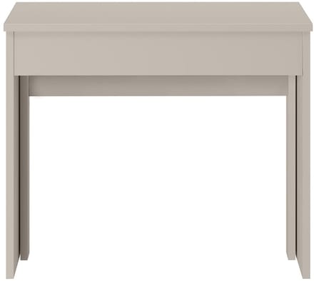 Vente-unique Verlengbare consoletafel voor 12 personen - 6 verlengstukken - Beige - ONEGA