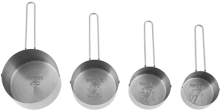 Karaca Crick Crack - Roestvrijstalen Maatpan – 250 ml - 4-delig