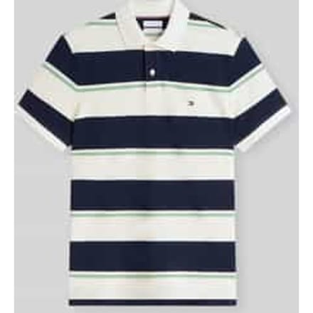 Tommy Hilfiger Varied Roadmap Stripe Carbon Navy/multi Größe: S | Poloshirts Outlet | Herren | Blau