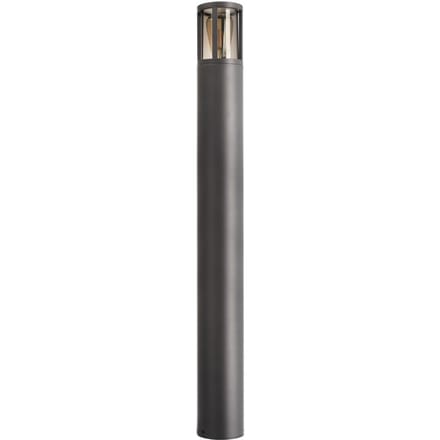 Deko-Light Tuinpadverlichting Facado II, hoogte 100 cm, grijs/rook, Ø 11 cm IP65