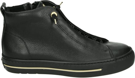 Paul Green 5283 Sneakers - Leer - Dames - Zwart - Maat 38
