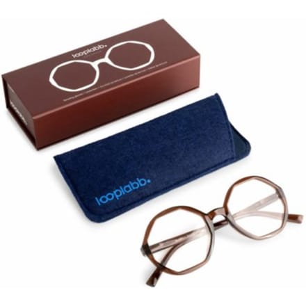 Looplabb leesbril sterkte +2,00 model lolita hazel bruin