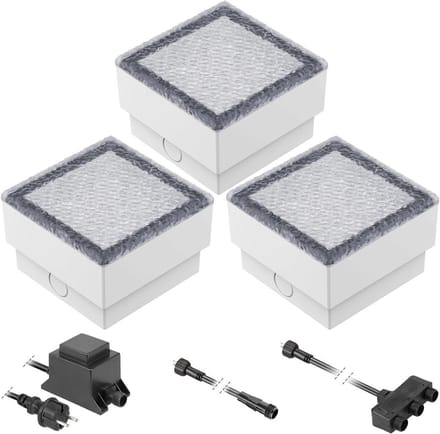 LED Straatsteen - Grondlamp Buiten - Pad Verlichten - Beloopbaar tot 500kg - 10x10cm - Warm wit