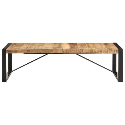 vidaXL - Salontafel - 140x70x40 - cm - ruw - mangohout