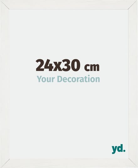 Your Decoration - Fotolijst 24x30 cm - MDF - Wit Geveegd - Mura