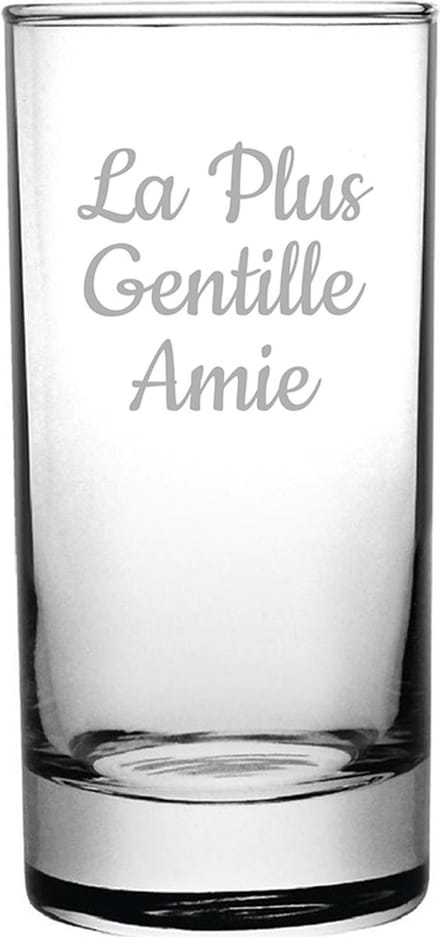 Longdrinkglas gegraveerd - 28,5cl - La Plus Gentille Amie