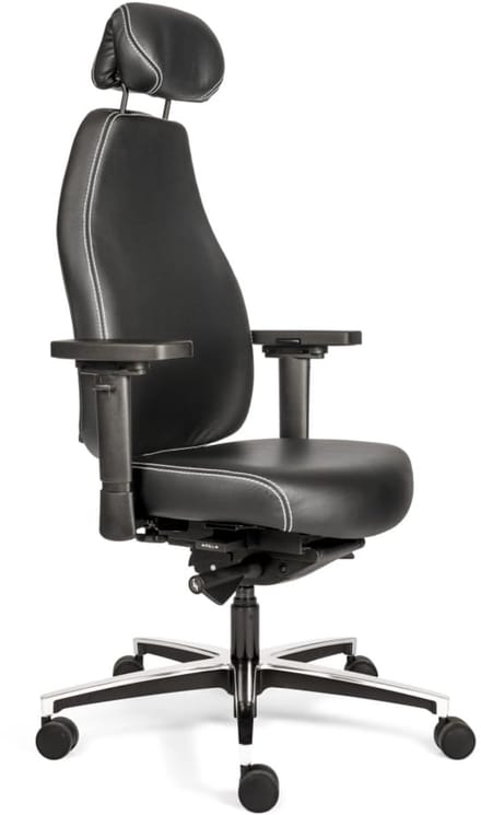 Sit And Move Therapod X Hoofdsteun - Zwart Stamskin - Bureaustoel