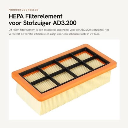 Stofzuigerfilter - Dailygoods- Hepa Filter Hoge Filtratie-efficiëntie