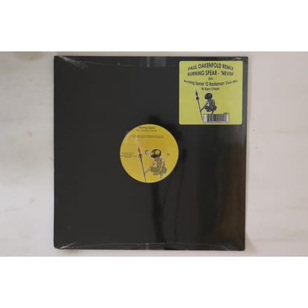 12-inch plaat BURNING SPEAR - Never BS001 Burning Music 2007 VS Reggae, Ska & Dub Gebruikt beige