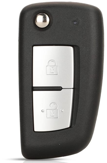XEOD Autosleutelbehuizing - sleutelbehuizing auto - sleutel - Autosleutel / Geschikt voor: Nissan 2 knops