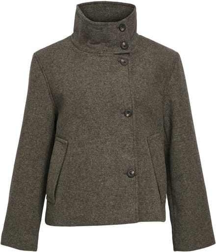 Object Objriki Re Short Jacket Noos Dames - Jas - Bruin - Maat 38
