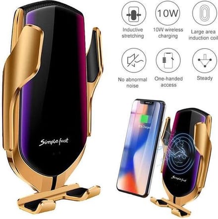R9 Smart Sensor - Draadloze Auto Oplader | Wireless Charger | Telefoonhouder met Auto Oplader | Universeel