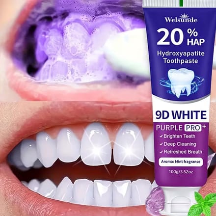 Paarse Hydroxyapatiet Tandpasta - Whitening & Diepe Reiniging 100g