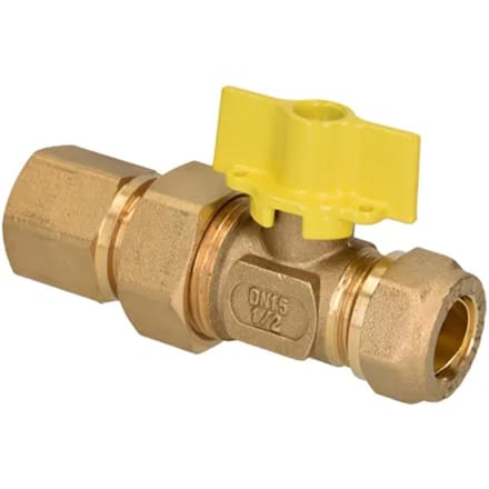 Sanivesk Kogelkraan Gas Knel 1/2"f X 22mm Vlinder