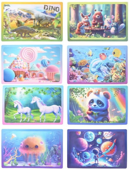 Holografische Placemats, 16st.