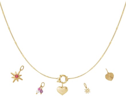 Mini hartje DIY ketting