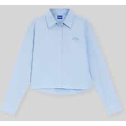 Relaxed fit Blouse met lange mouwen van puur katoen