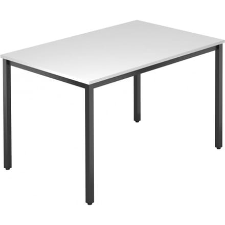 DORAN DQ12 D - Wit 120x80 met vierkante buis / Zwart
