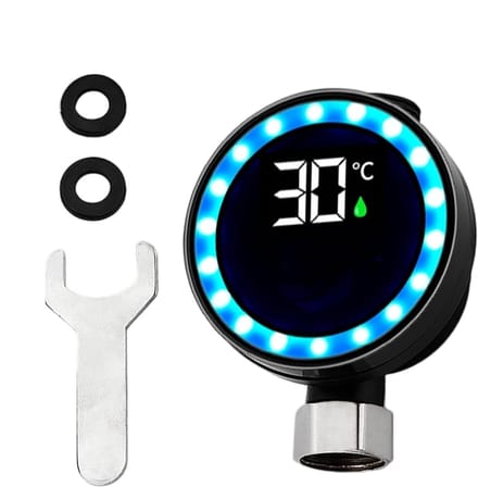 Douchetemperatuurmeter - Waterdichte monitor - Veilig baden - Digitaal led-display - 93 cm lengte