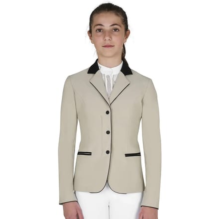 Equestro SS26 Wedstrijdjasje Zip Kids Tan 8