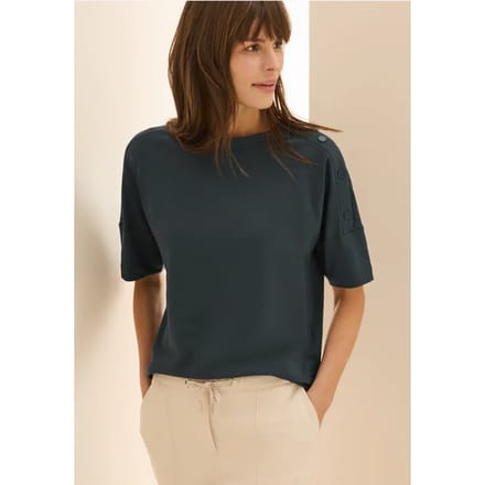 Shirt met knoopdetail