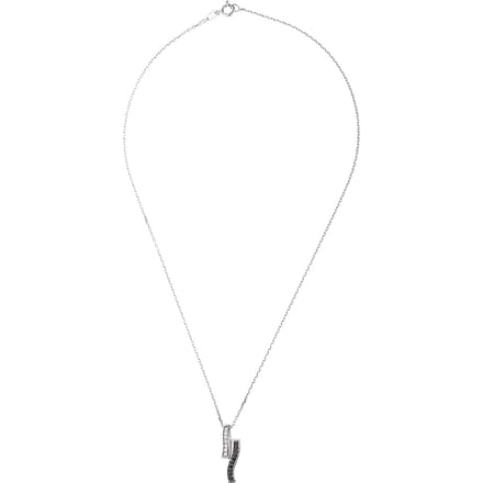 Ketting "ying-yang" zwart en wit zirkoniumoxiden 925